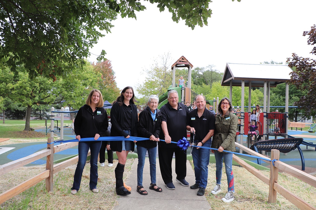 Ribbon Cutting Celebrates Redeveloped East Playground At Eldridge Park